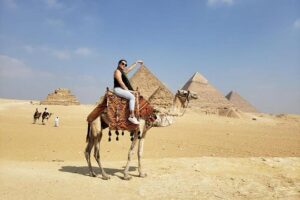 Camel riding at Giza