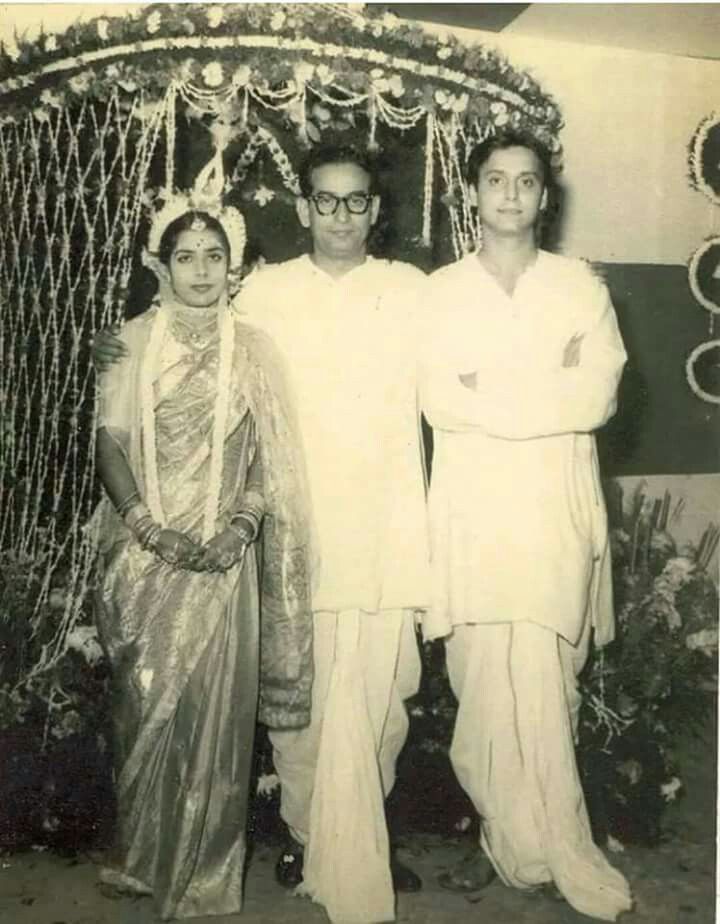 Soumitra Chatterjee with wife