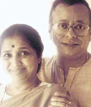 Asha-Bhosle-with-husband
