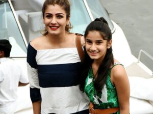 Rasha Thadani with Raveena