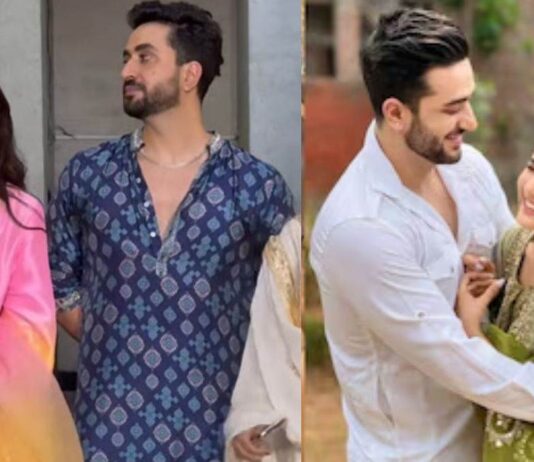 Aly Goni Breaks Silence on Viral Ganpati Celebration Video Aly Goni with his girlfriend Jasmin Bhasin