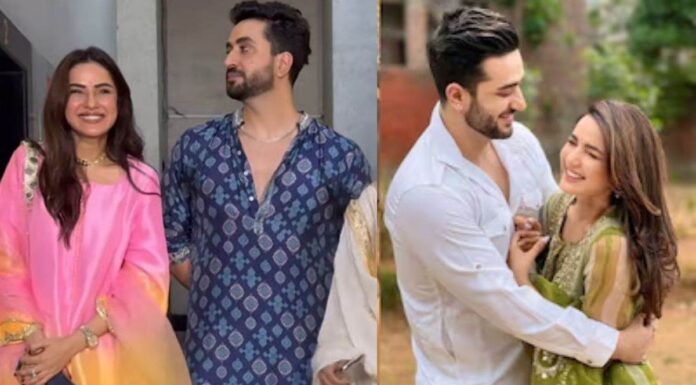 Aly Goni Breaks Silence on Viral Ganpati Celebration Video Aly Goni with his girlfriend Jasmin Bhasin