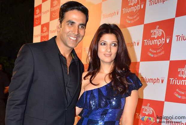 Akshay Kumar with wife twinkle khanna