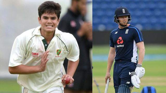 Arjun tendulkar bowling images